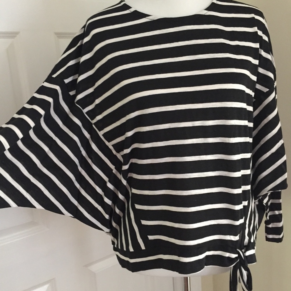 Striped Dolman Sleeve Top - Picture 4 of 4